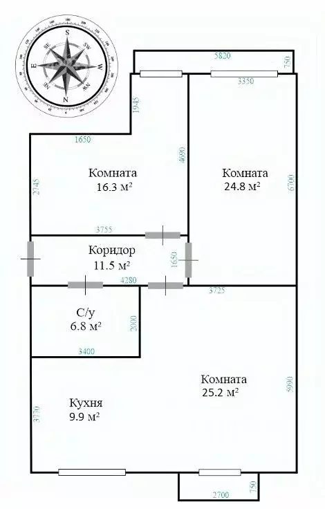 3-к кв. Москва Новорязанская ул., 36 (94.0 м) - Фото 2