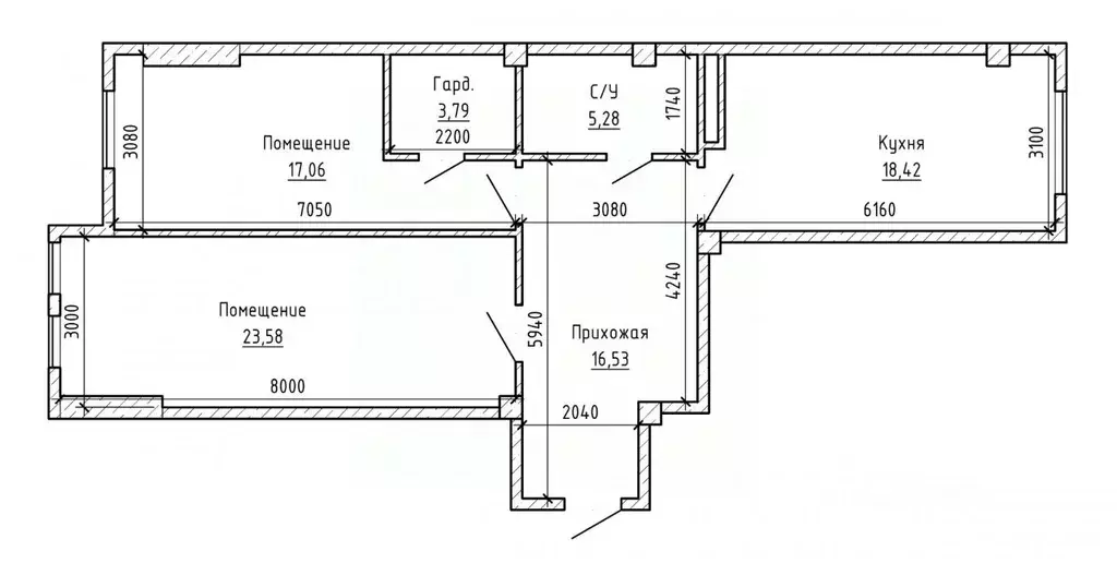 2-к кв. Кабардино-Балкария, Баксан просп. Ленина, 1 (85.6 м) - Фото 2