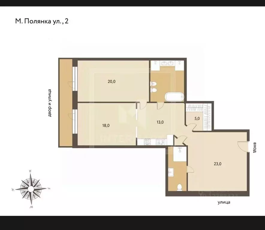 3-к кв. Москва ул. Малая Полянка, 2 (120.0 м) - Фото 2