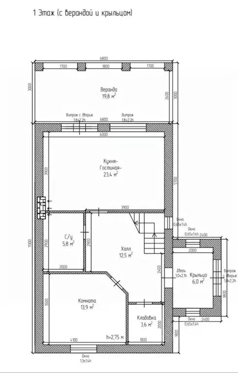 Дом в Рязанская область, Рыбное ул. Николая Колобова, 32 (139 м) - Фото 2