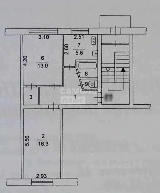 2-к кв. Челябинская область, Челябинск ул. Бурденюка, 19 (46.6 м) - Фото 1