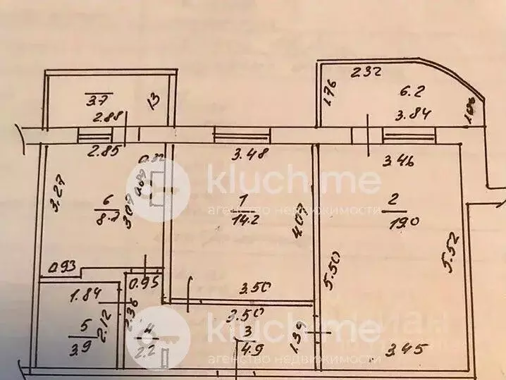 2-к кв. Татарстан, Казань ул. Братьев Касимовых, 21 (57.0 м) - Фото 2