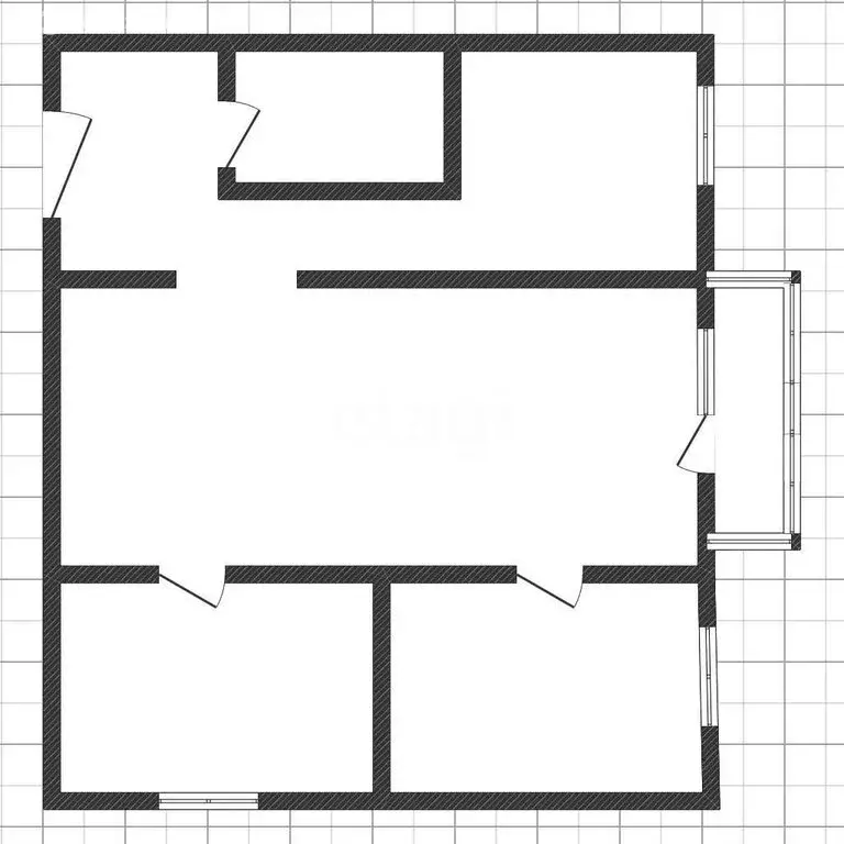 3-комнатная квартира: Прокопьевск, Латвийская улица, 28 (42.6 м) - Фото 1