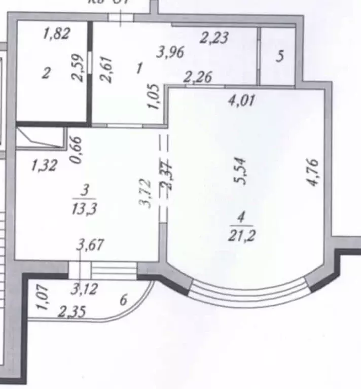 1-к кв. Московская область, Дмитровский муниципальный округ, Деденево ... - Фото 2