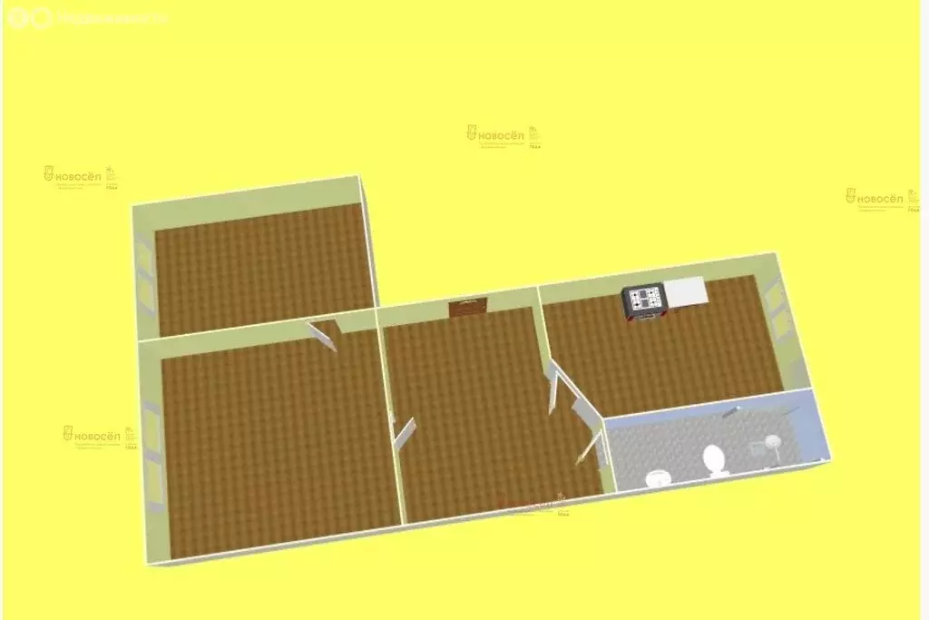 2-комнатная квартира: Арамильский городской округ, посёлок Арамиль, ... - Фото 1
