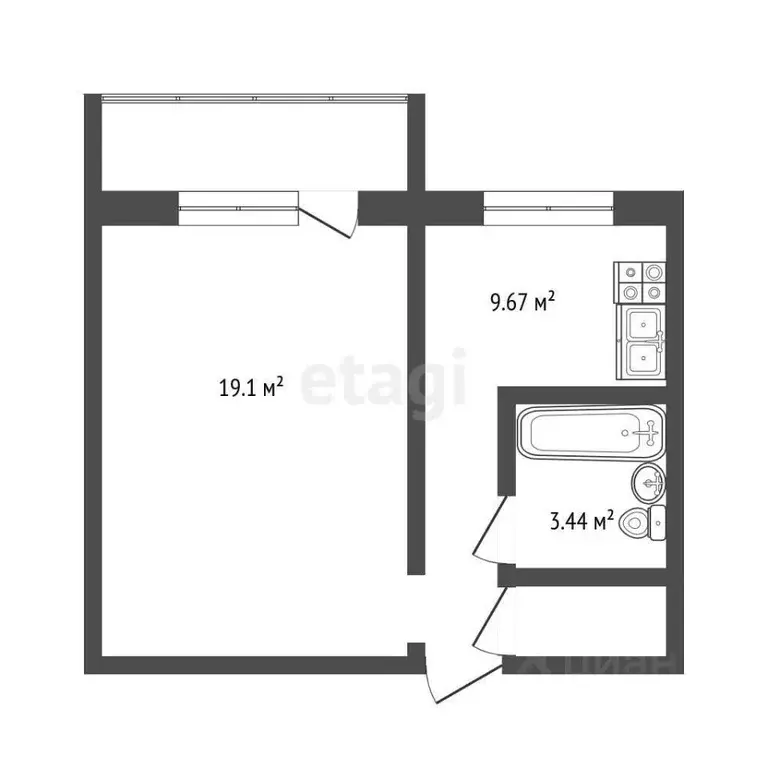 1-к кв. Мордовия, Саранск ул. Тани Бибиной, 7/3 (39.1 м) - Фото 1