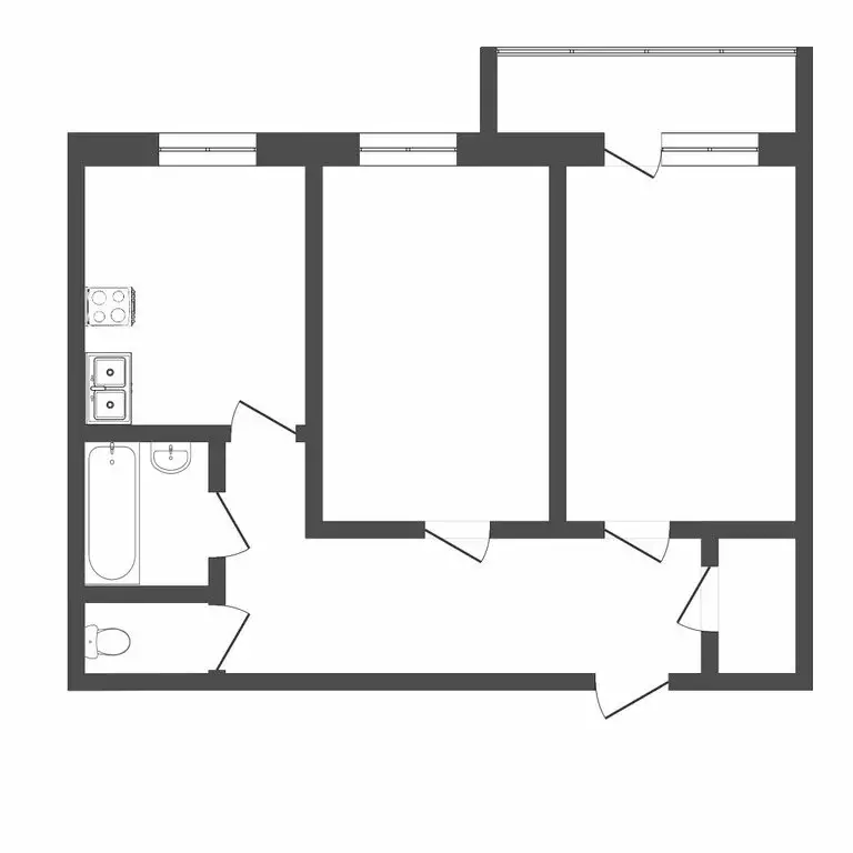 2-комнатная квартира: Тюмень, Вересковая улица, 1 (65.3 м) - Фото 1