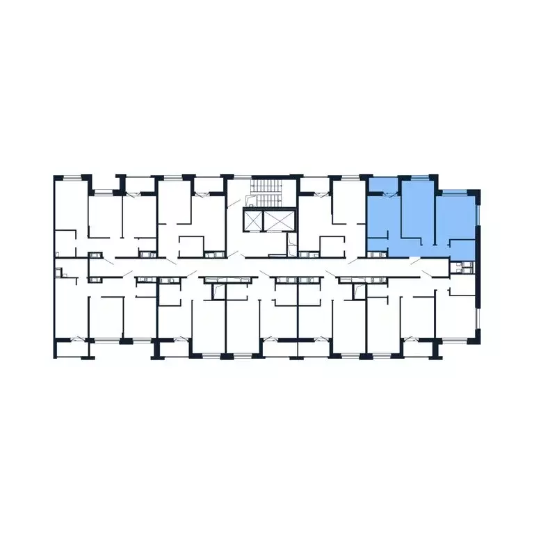 2-комнатная квартира: Новоселье, Центральная улица, 30к1 (51.4 м) - Фото 2