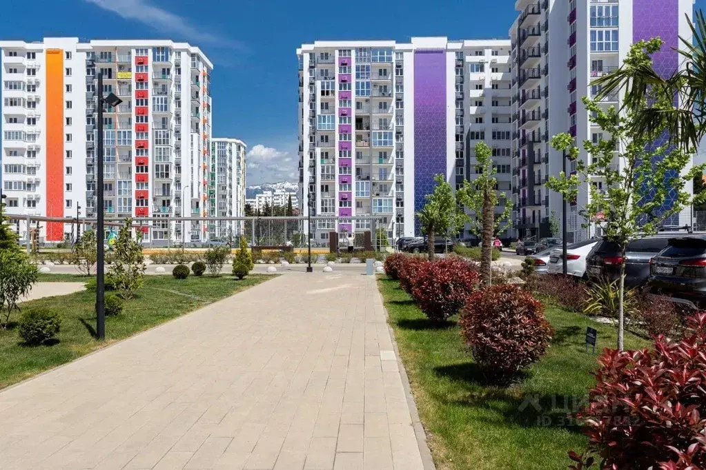 1-к кв. Краснодарский край, Сириус пгт ул. Акаций, 34к3 (45.4 м) - Фото 0