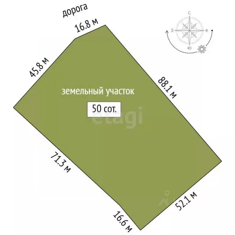 Участок в Тюменская область, Нижнетавдинский муниципальный округ, с. ... - Фото 1