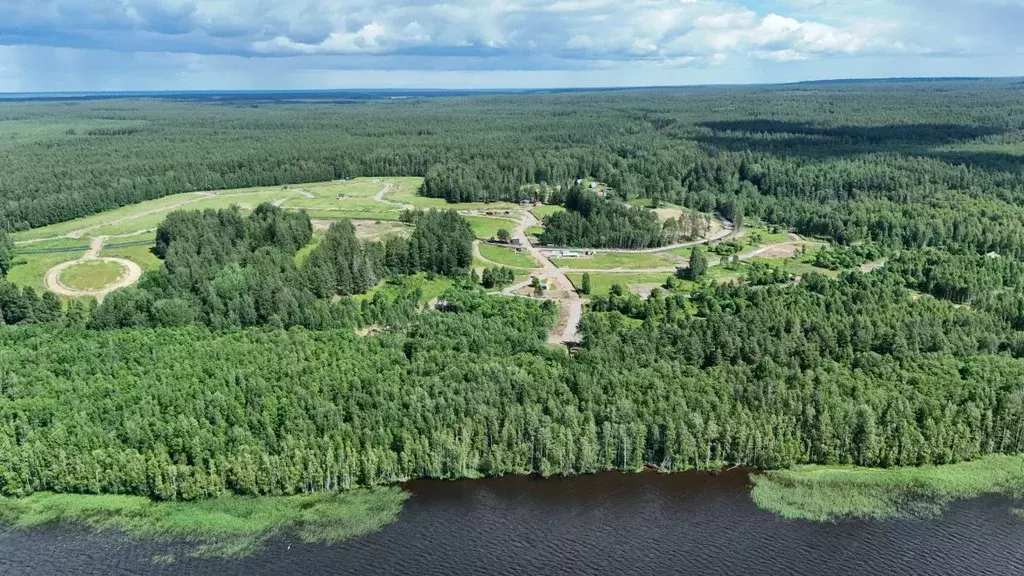 Участок в Ленинградская область, Приозерский район, Красноозерное ... - Фото 1