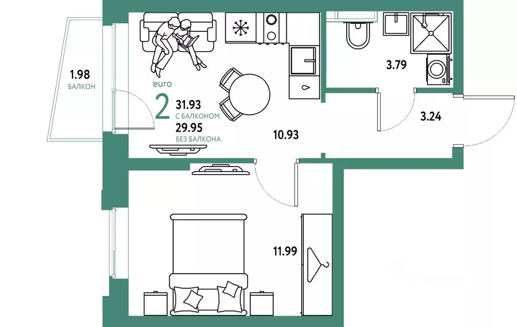 2-к кв. Свердловская область, Екатеринбург муниципальное образование, ... - Фото 1