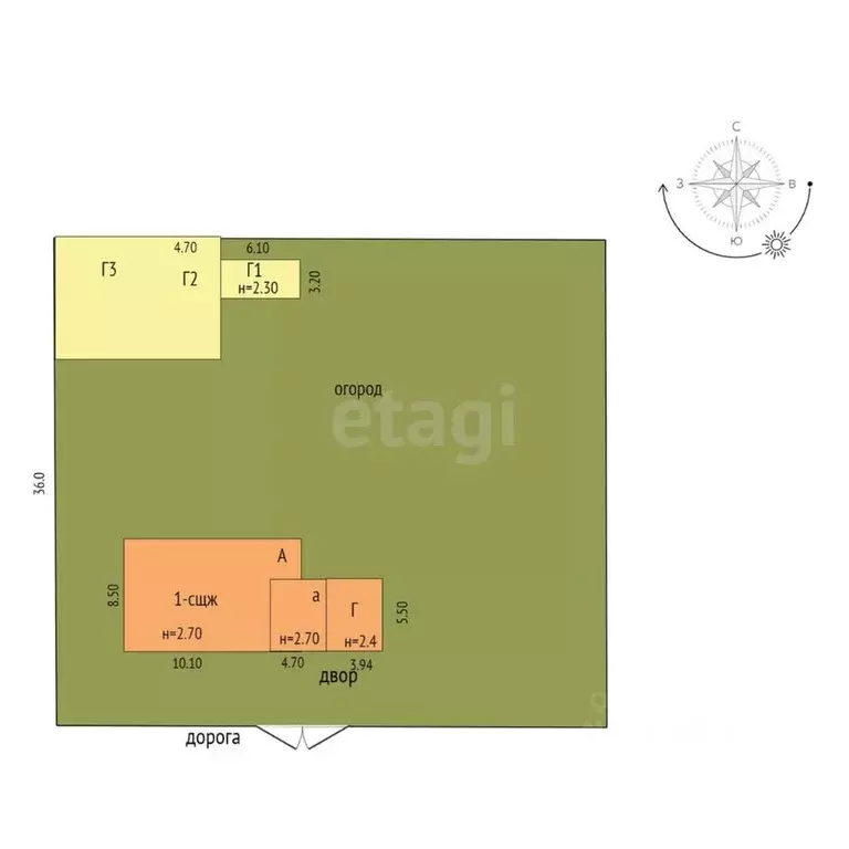 Дом в Омская область, с. Азово бул. Архитекторов, 6 (78 м) - Фото 1