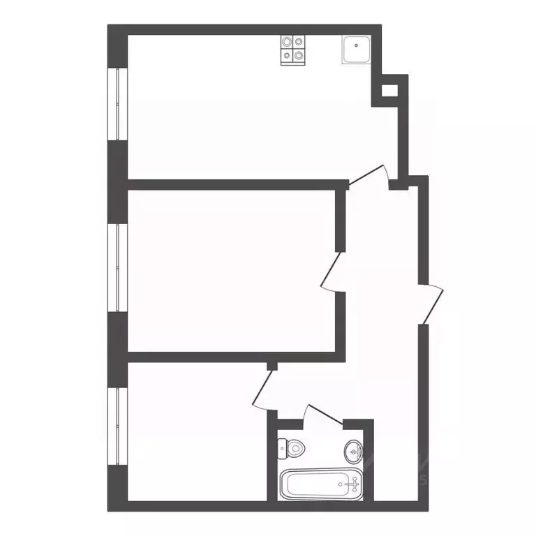 2-к кв. Тульская область, Тула ул. Самоварная, 10 (54.9 м) - Фото 2