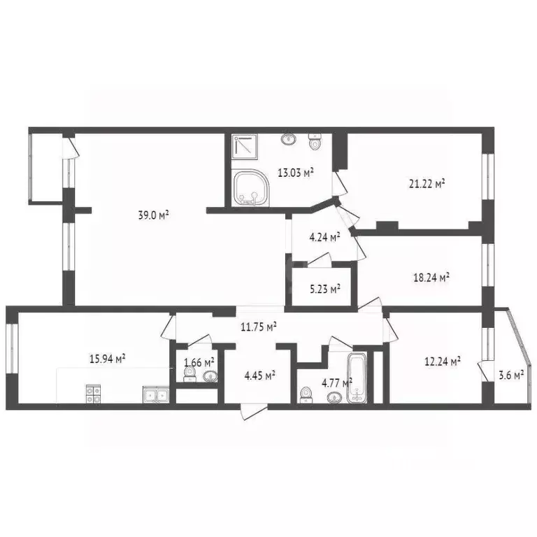 4-к кв. Москва Ходынский бул., 19 (156.0 м) - Фото 2