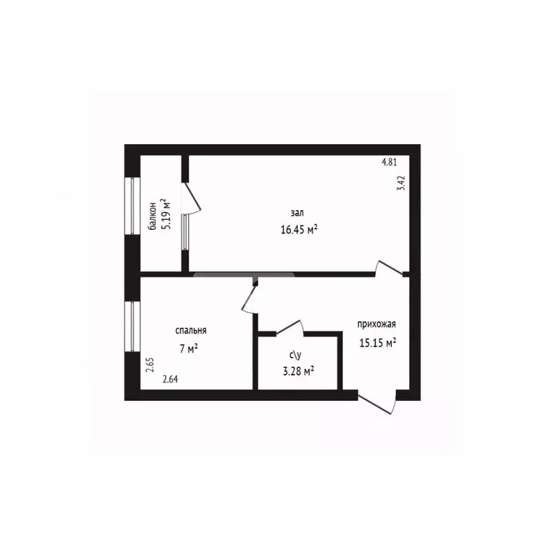 2-к кв. Дагестан, Дербент Приморская ул., 42А (34.0 м) - Фото 2