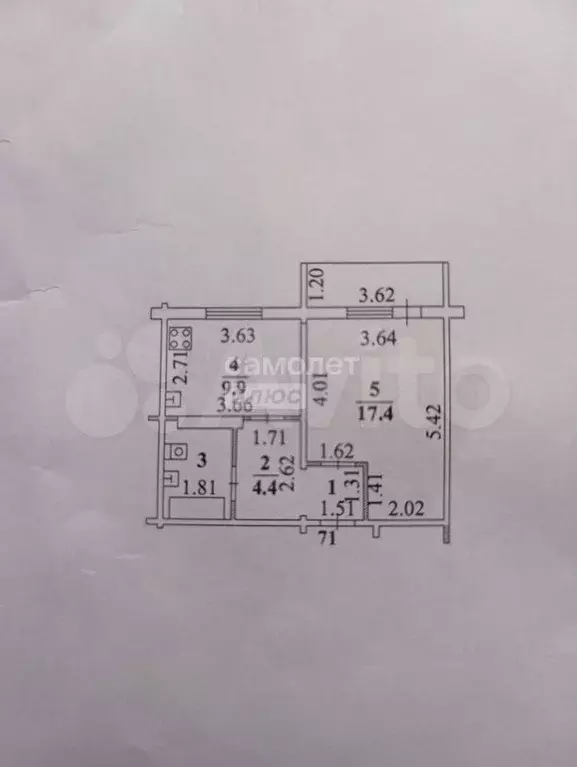 1-к. квартира, 38,1 м, 8/10 эт. - Фото 0