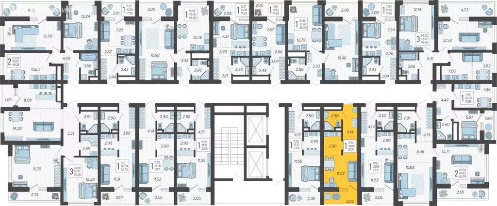 Квартира-студия: Сочи, микрорайон Бытха, Ясногорская улица, 16/2к6 ... - Фото 2