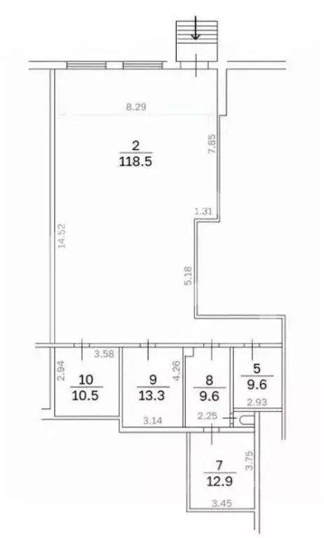 Помещение свободного назначения в Москва Жулебинский бул., 14 (174 м) - Фото 2