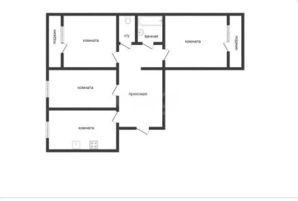 3-комнатная квартира: Курган, жилой район Заозёрный, 5-й микрорайон, ... - Фото 1