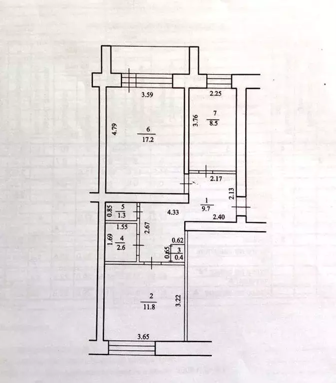 2-к кв. Башкортостан, Салават ул. Калинина, 82А (51.0 м) - Фото 0