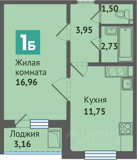 1-к кв. Марий Эл, Медведево городское поселение, Медведево пгт, Ясная ... - Фото 0