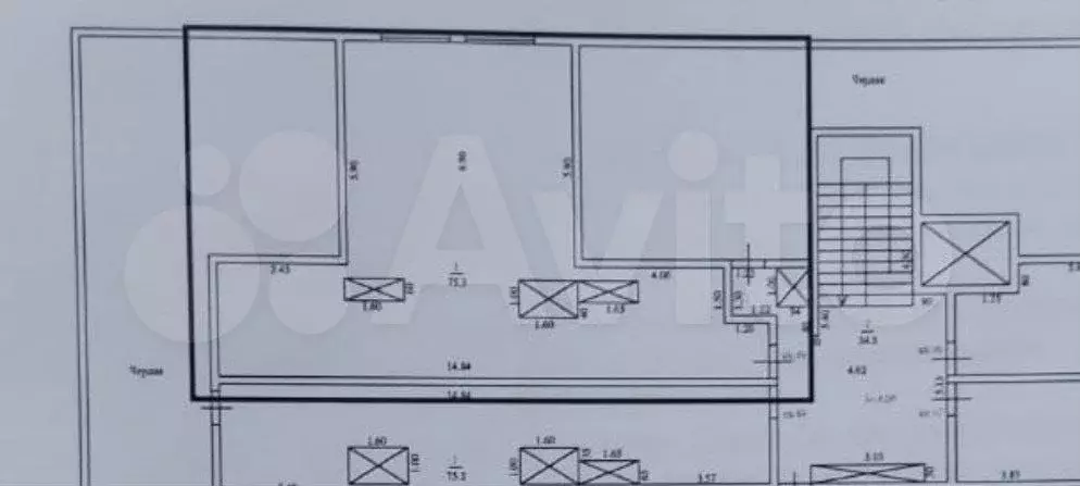 3-к. квартира, 75 м, 5/5 эт. - Фото 0
