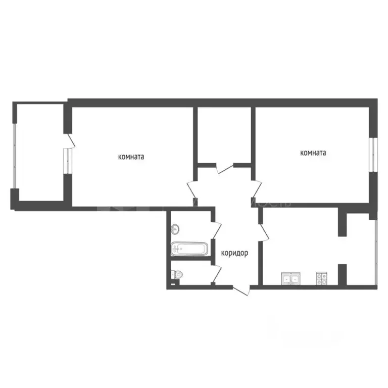 2-к кв. Тюменская область, Тюмень ул. Циолковского, 7к2 (76.4 м) - Фото 1