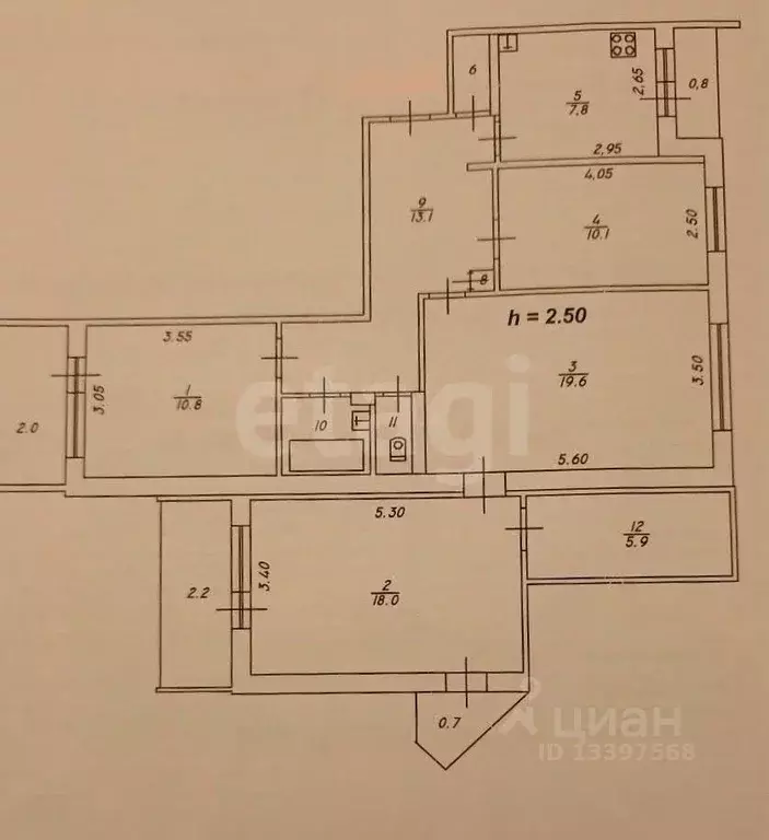 4-к кв. Тверская область, Тверь Озерная ул., 8 (90.0 м) - Фото 1