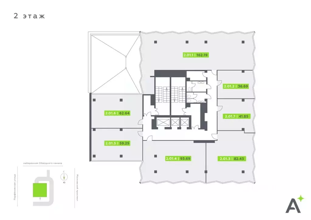 Офис в Санкт-Петербург Московский просп., 65Э (631 м) - Фото 1