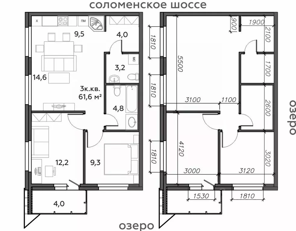 3-к кв. Карелия, Петрозаводск Район Северная промзона, Вороний Наволок ... - Фото 1