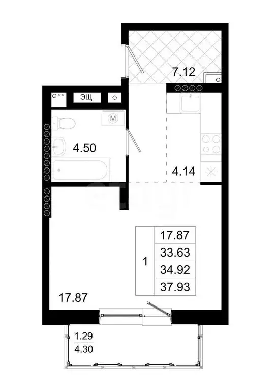 1-комнатная квартира: Южно-Сахалинск, ДНТ Весточка, улица Савушкина, ... - Фото 1