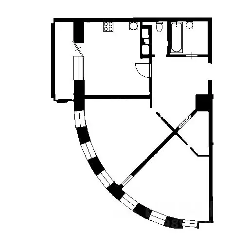 2-к кв. Санкт-Петербург ул. Шкапина, 9-11 (67.0 м) - Фото 1