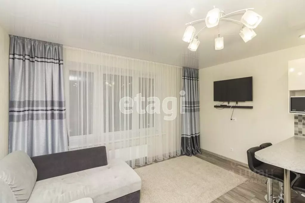 Студия Тюменская область, Тюмень ул. Николая Ростовцева, 22 (27.0 м) - Фото 2