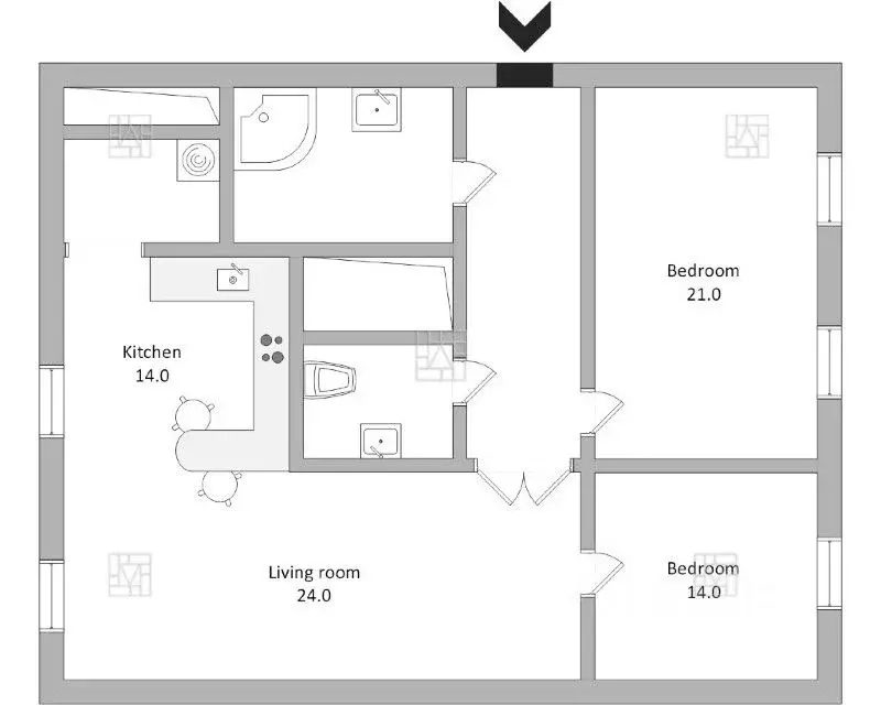 3-к кв. Москва Большой Козихинский пер., 6 (80.0 м) - Фото 2