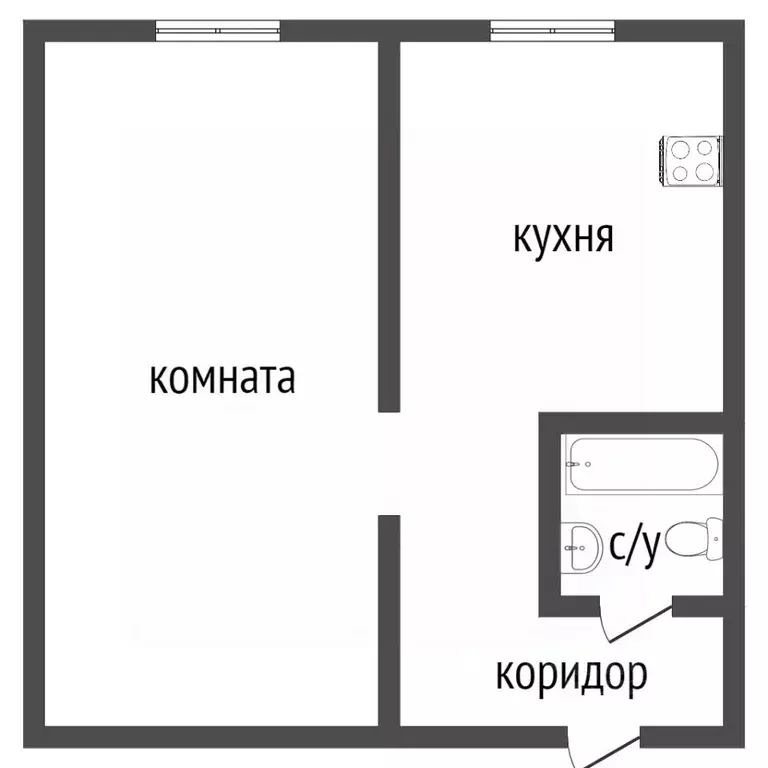 1-к кв. Курганская область, Курган Заозерный жилрайон, 1-й мкр, ул. ... - Фото 2