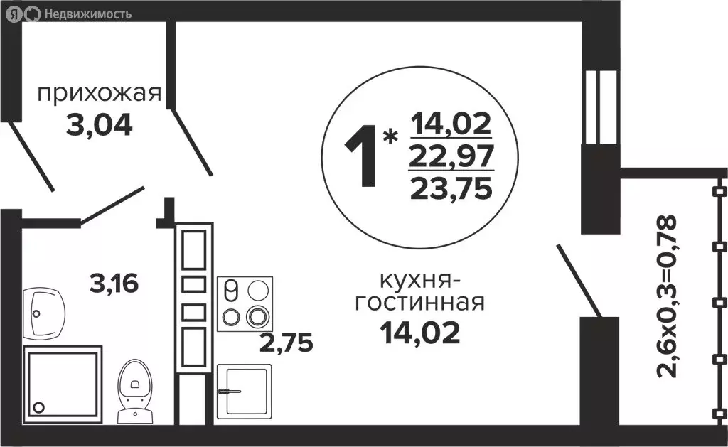 Квартира-студия: Краснодар, Прикубанский внутригородской округ, ... - Фото 0
