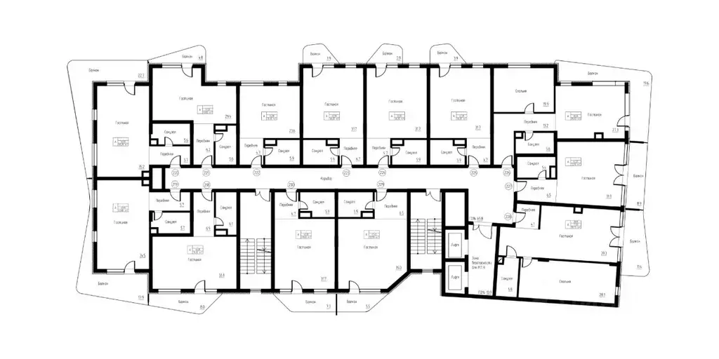 Студия Калининградская область, Светлогорск ул. Верещагина, 8 (54.1 м) - Фото 2