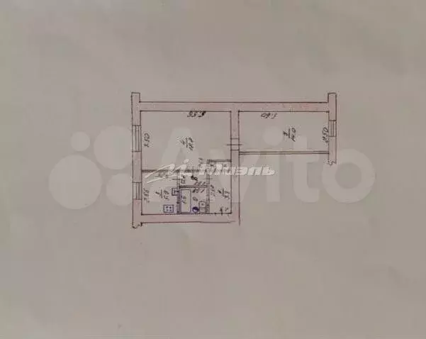 2-к. квартира, 46,4 м, 1/5 эт. - Фото 0