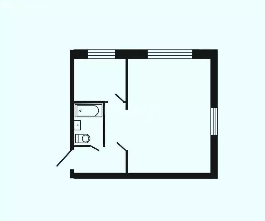 1-комнатная квартира: Бакал, улица Трегубенковых, 1 (30.9 м) - Фото 0
