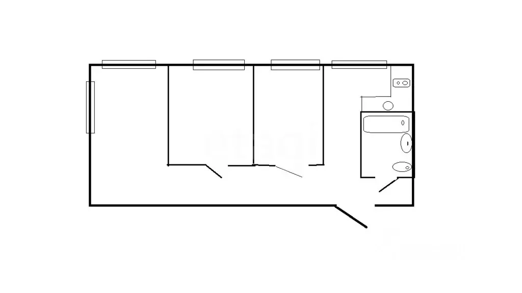 3-к кв. Забайкальский край, Чита ул. Богомягкова, 4 (61.2 м) - Фото 2