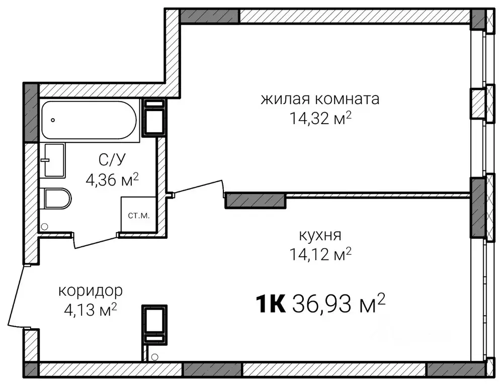 1-к кв. Нижегородская область, Нижний Новгород Сахарный Дол жилой ... - Фото 0