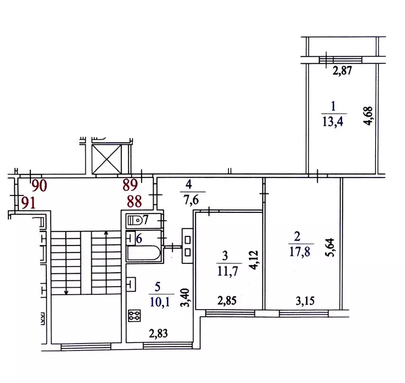 3-комнатная квартира: Сертолово, улица Молодцова, 2 (63 м) - Фото 2