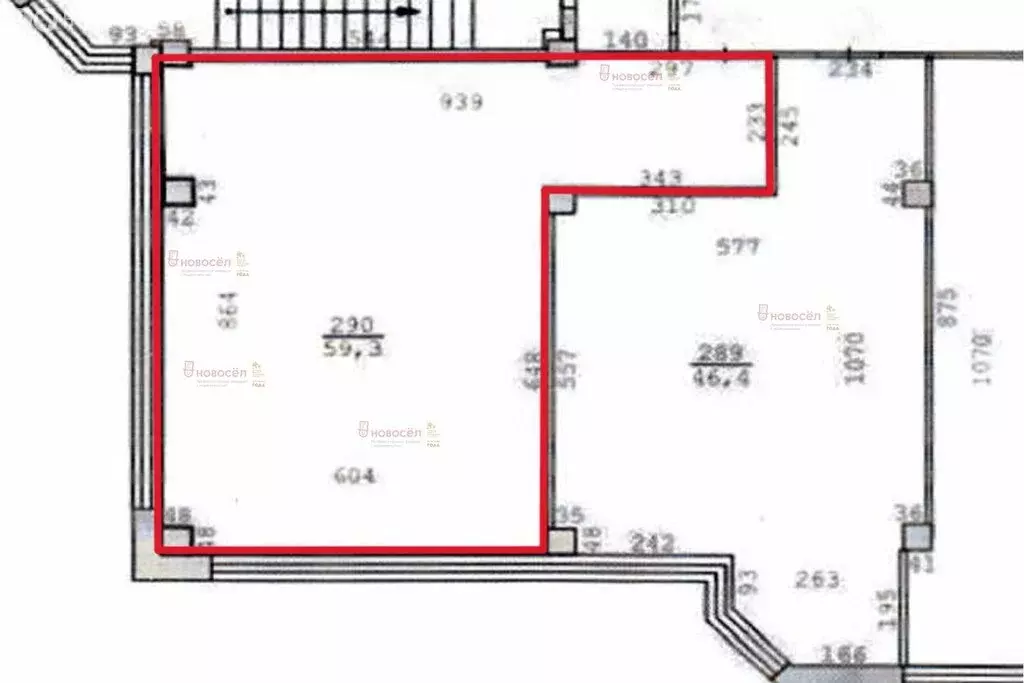 Офис (59.3 м) - Фото 1