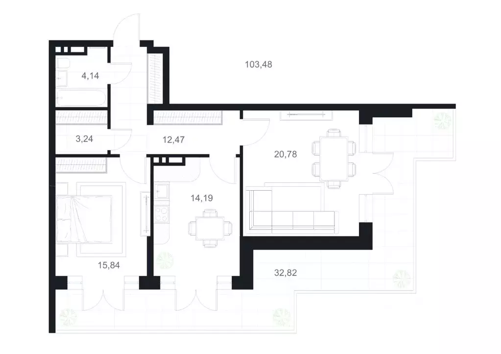 2-к кв. Дагестан, Каспийск ул. М. Халилова, 1А (103.48 м) - Фото 0