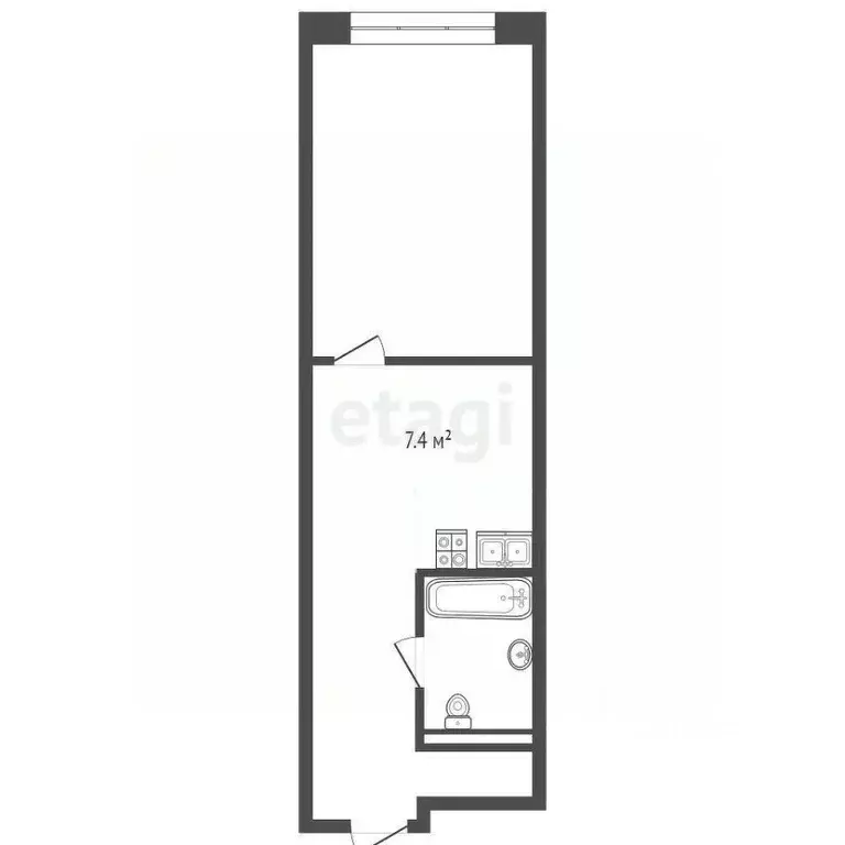 Студия Московская область, Балашиха Изумрудный кв-л, 12 (58.3 м) - Фото 2
