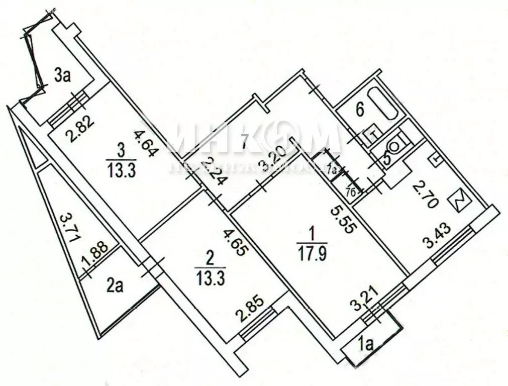 3-комнатная квартира: Москва, Новокосинская улица, 51к1 (73.4 м) - Фото 0