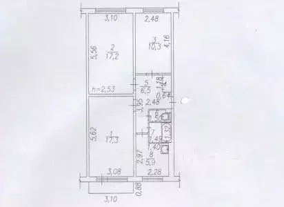 3-к кв. Кемеровская область, Новокузнецк ул. Шункова, 17 (61.1 м) - Фото 0