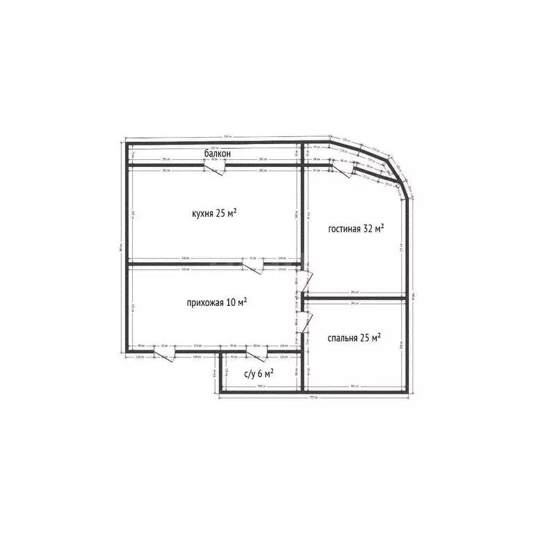 2-комнатная квартира: Махачкала, улица Генерала Омарова, 11В (96 м) - Фото 1
