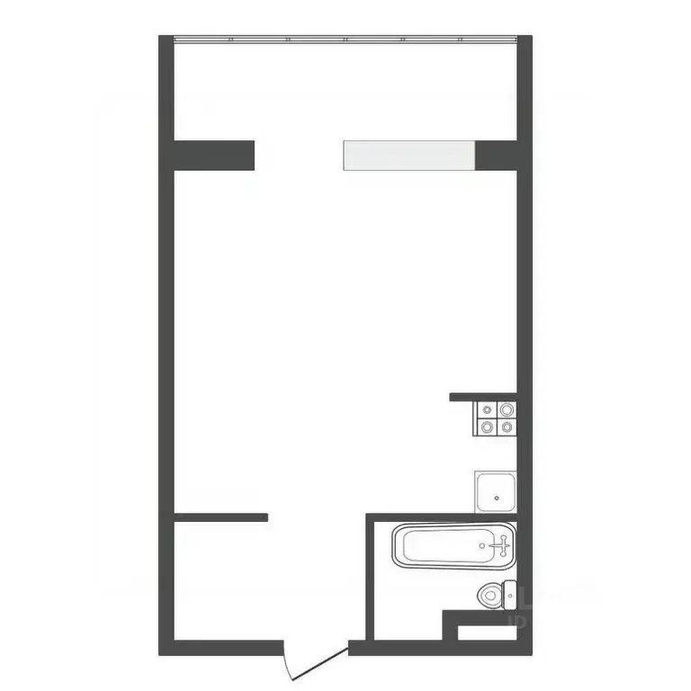 1-к кв. Тюменская область, Тюмень Олимпийская ул., 22 (13.0 м) - Фото 2